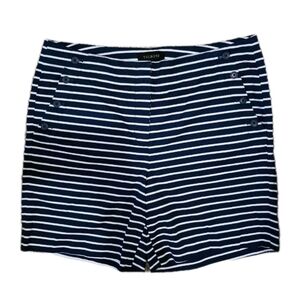 Talbots Shorts Blue/White Stripes Size 10